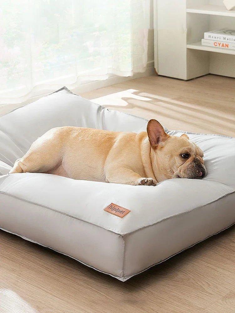 Luxury Waterproof Dog Bed | Stone Grey | By Coco Ban - My Store