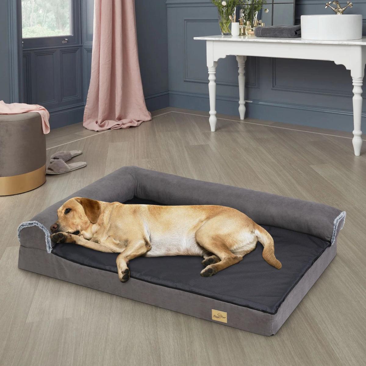 memory-foam-orthopedic-dog-bed-dark-grey